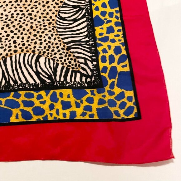 Vintage Semeley Scarf 45 x 45 Inch Made in Turkey - Picture 5 of 16